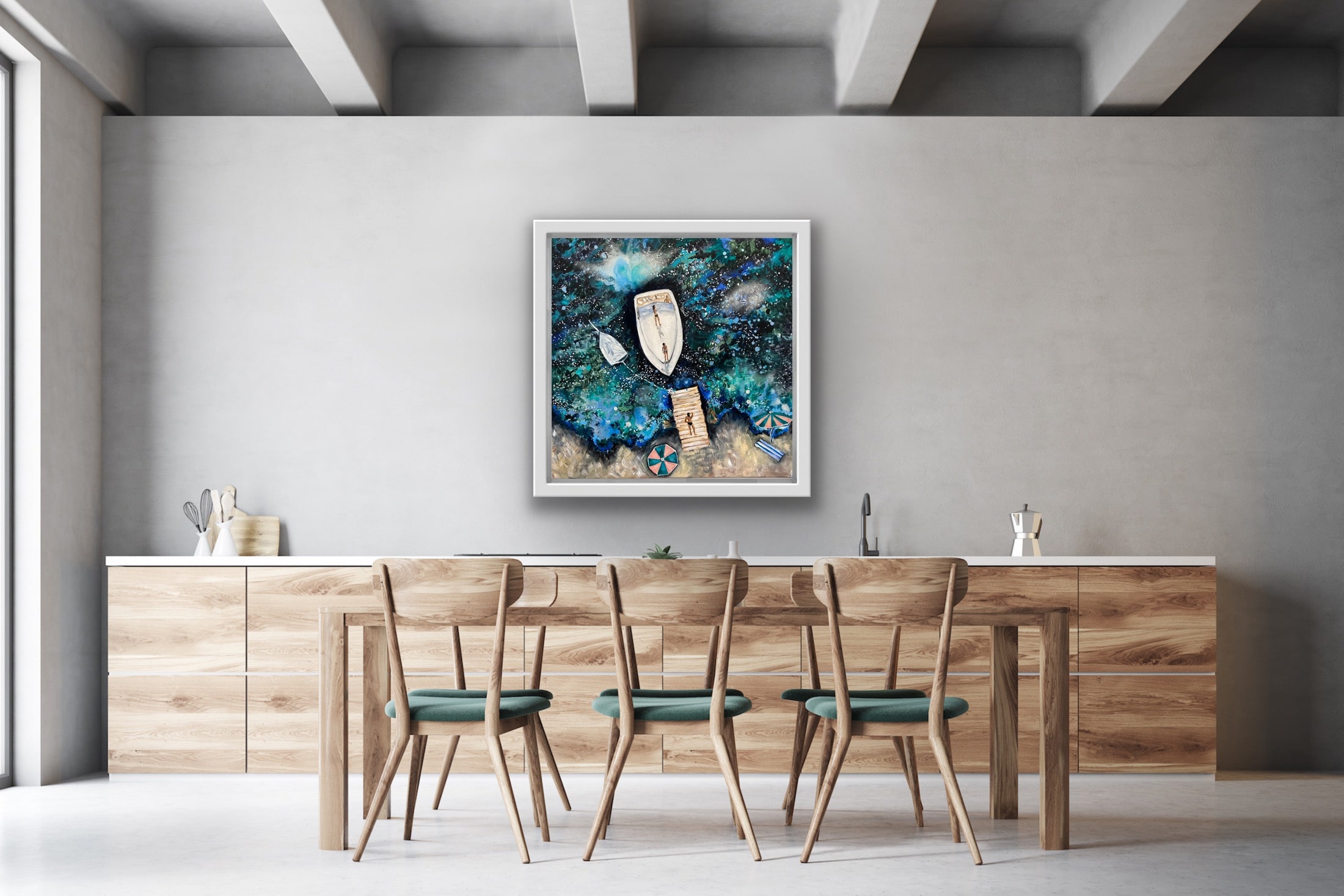 The Legacy Of The Ocean III - Speedboats - 50x50cm - Interior