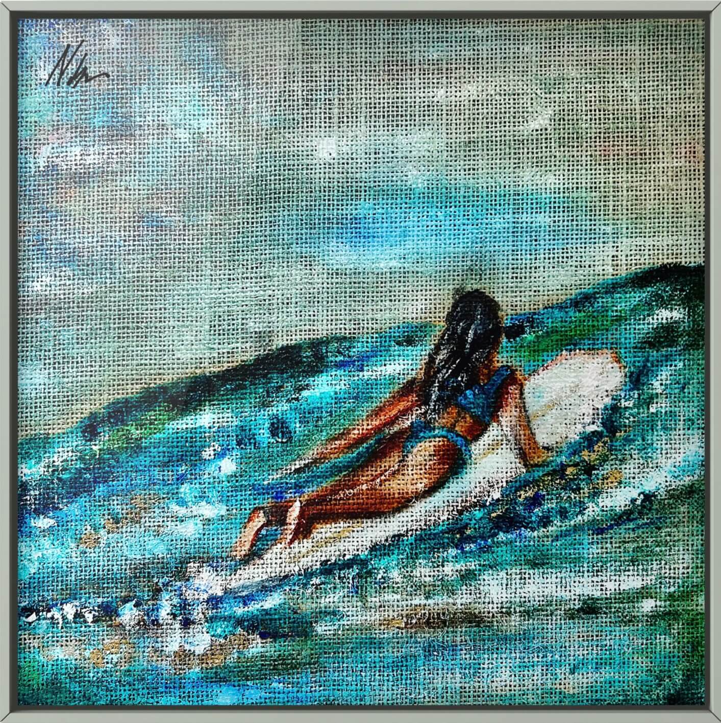 Making Waves IV - Jude Takes The Tide - 30x30cm