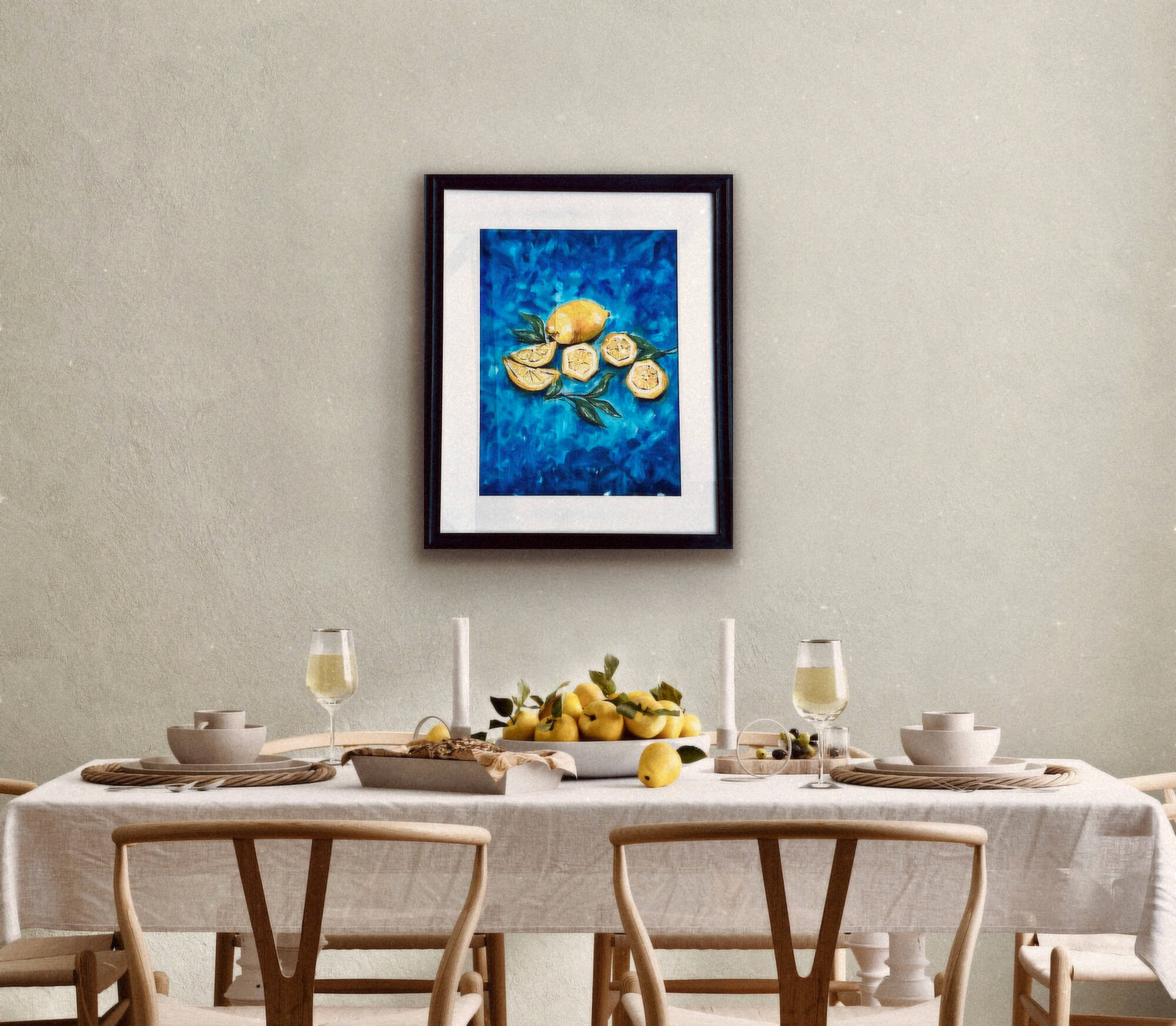 Making Waves VIII - Sicilian Lemons - 80x60cm - Interior