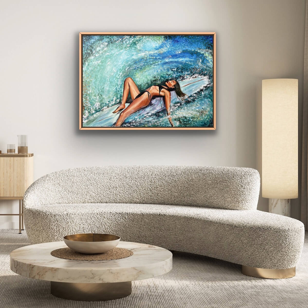 Making Waves V - Sufer Girl - 100x150cm - Interior