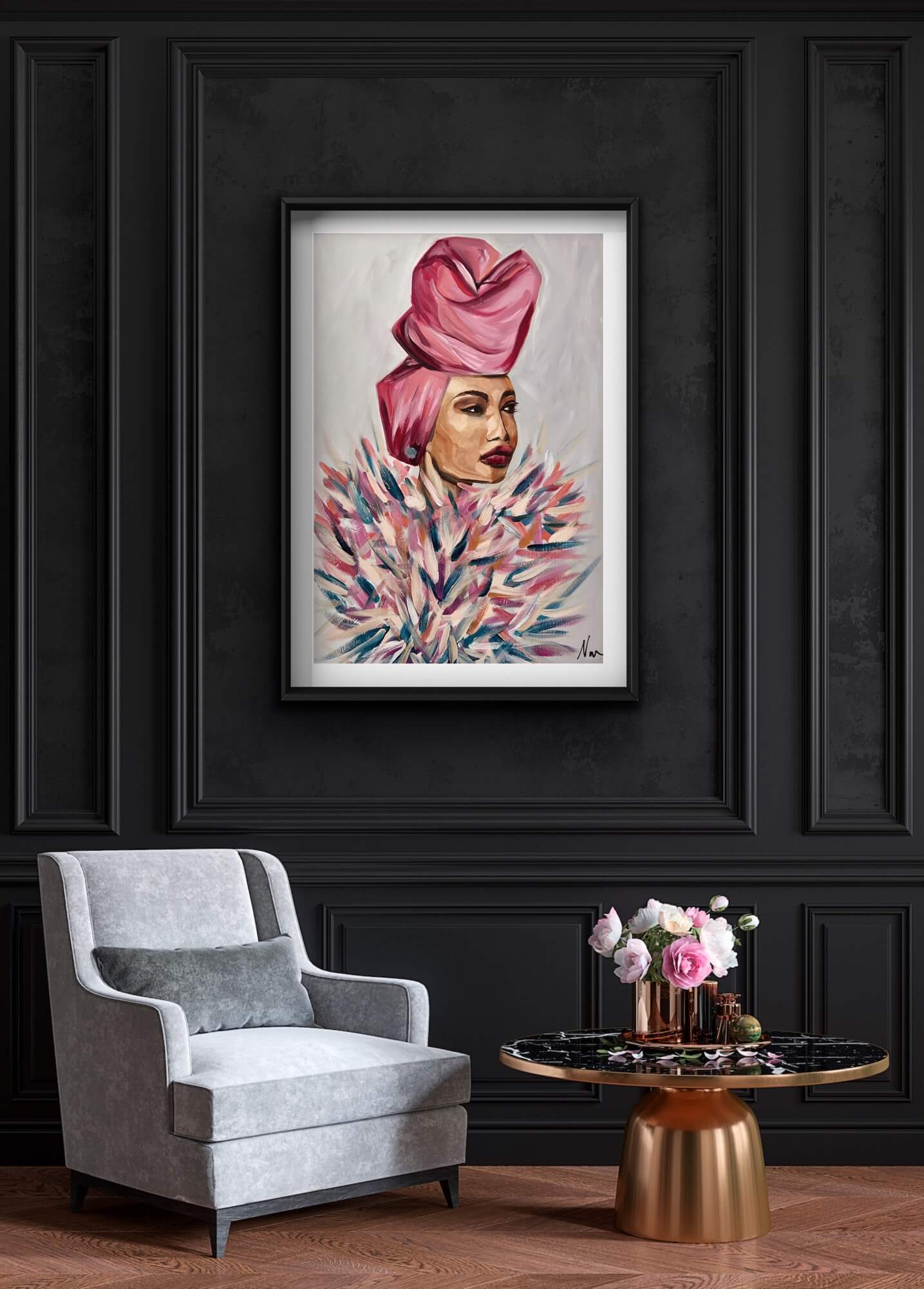 Ugbad Abdi x British Vogue x Givenchy II - 80x60cm - Interior