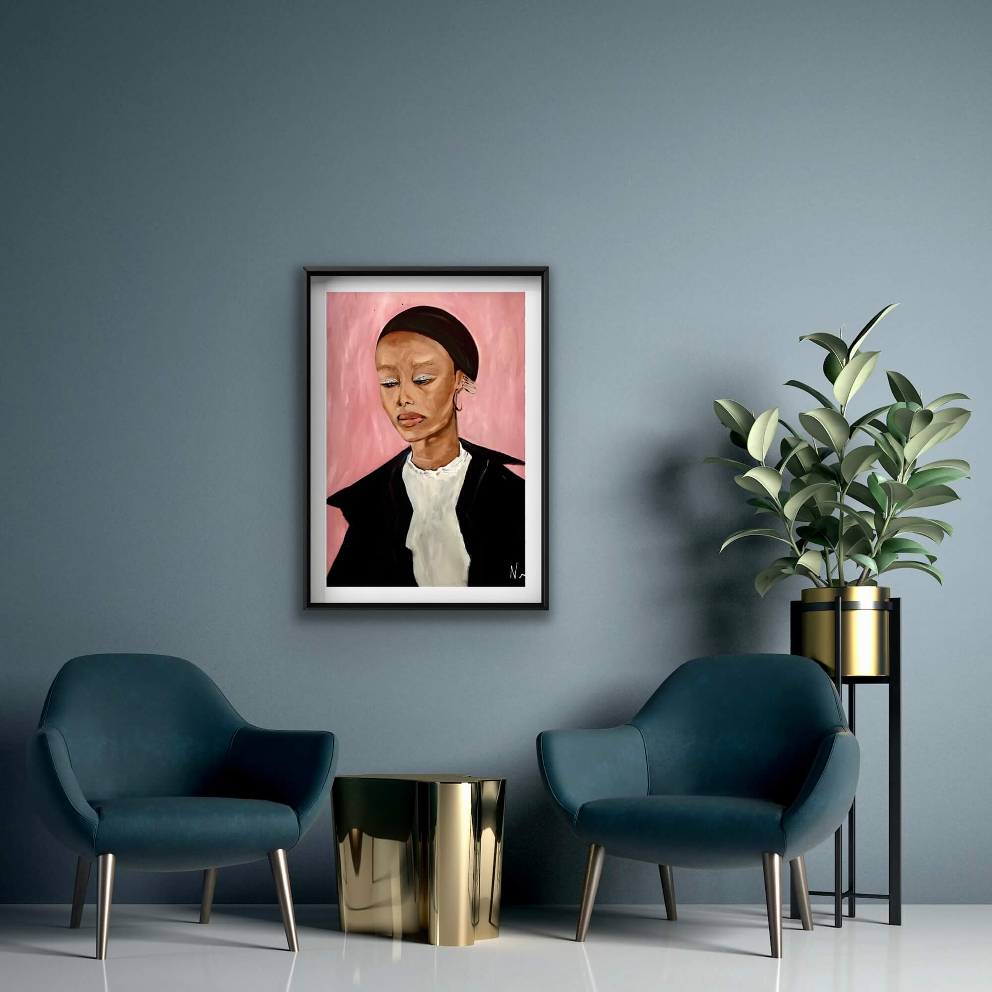 Ugbad Abdi x British Vogue x Givenchy I - 80x60cm - Interior